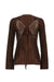 Awakecrm Butterfly Embroidered Tie Cardigan