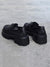 Vintage Black&Brown Solid Color Loafers Platform Shoes