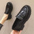 Awakecrm Round Toe Street Style Chunky Heel Platform Women Loafers Shoes Black Punk Y2K Designer High Heel Women Pumps 927