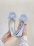 Joskka Stitching Color Bow Ballet Flat Shoes