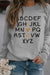 Awakecrm Alphabet Graphic Sweatshirt