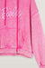 Awakecrm Barbie Letter Embroidery Distressed Hoodie