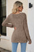 Awakecrm Casual Square Neck Ribbed Sweater