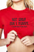 Awakecrm Chest Letter Print T-shirt Crop Top