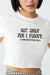 Awakecrm Chest Letter Print T-shirt Crop Top