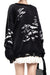 Awakecrm Contrast Distressed Pullover Sweater