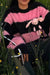 Awakecrm Contrast Pullover Rabbit Plush Doll Sweater