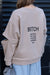Awakecrm Cutout Sleeve Pullover Sweatshirt