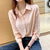 Christmas Gift V-neck Solid Ladies’ Tops Women's Silk Shirts Women  Fashion Satin Long Sleeve Blouses Button Up White OL Vintage Tops 17278