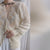 Awakecrm Syiwidii Knitted Sweaters Women Cardigan Tops Fall  Korean Pearls Spliced Hollow Out Loose Long Sleeve Single Breasted Coats