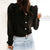 Awakecrm Spring Autumn O Neck Ruffle Blouse Shirts Elegant Office Lady Back Metal Buttons Blouses Casual Women Long Sleeve Blusa Tops 3XL