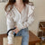 Joskka New 2023 Women's Autumn Winter Sweaters Buttons Cardigans Vintage Korean Knitted Ruffle Fashionable Elegant Lady Tops
