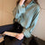 Christmas Gift New Office Lady Oversized Shirts Women Single Breasted Long Sleeve Solid Casual Satin Blouses Plus Size Tops Blusa Mujer 16961