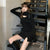 Dress Women Black Mini Long Sleeve Turtleneck Side Split Korean Style Harajuku Punk Slinky Sexy Club Slim Fitness Ladies Fashion
