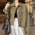 Joskka New Autumn Winter Women Denim Jeans Jacket Pockets Streetwear Short Fashionable Korean Style Oversized Lady Tops JK8060