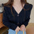 Awakecrm Joskka New  Women's Autumn Winter Sweaters Buttons Cardigans Vintage Korean Knitted Ruffle Fashionable Elegant Lady Tops