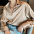 Christmas Gift BBTEEVER New Fashion Chic Women Satin Shirts  Spring Long Sleeve Solid Single-breasted Ladies Blouses Tops Workwear Blusas