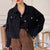 Joskka New Autumn Winter Women Denim Jeans Jacket Pockets Streetwear Short Fashionable Korean Style Oversized Lady Tops JK8060