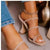 Awakecrm  New Summer Women Sandals Square Toe Ladies Heel Mules Sexy High Heels Sandal Slippers Female Fashion Woman Shoes
