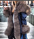 Awakecrm Hot Fox Fur Lining Parker Long Winter Jacket Women's Top Winter Parka Luxury Large Fur Collar Hooded Jacket