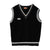 Awakecrm Autumn and Winter Acrylic Knit Sweater Vest Men's Solid Color Casual Loose Trend Black V Neck Sweater Pullover Sleeveless Vest