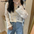 Christmas Gift Women Blouses Solid Shirts Hollow Out V-neck Spring Autumn Long Sleeve Tops Fashion Elegant Casual Korean Style Ulzzang Chic New
