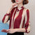 Christmas Gift plus size tops women blouse fashion woman blouses  office striped shirt chiffon blouse shirt long sleeve women shirts Z06 60