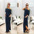 Awakecrm New Sexy Summer Loose Casual Solid Color Long Dress Half Sleeve Slash Neck Off Shoulder Ankle -Length Cotton Straight Dress