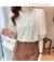 Christmas Gift Casual Tops Sweet Short Sleeve Blouses  New Summer Chiffon Lace Blouse Women Shirt Fashion Clothes O-neck Blusas Mujer 15272