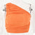 FANTOYE Women Orange Oblique Shoulder Ruched Crop Tops Camis  Fashion Solid Bodycon Tops Femme Backless Slim Tank Top Streetwear