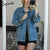 Syiwidii Denim Jacket Women Oversized Loose Jean Jacket Fashion Spring  Coats Fashion Streetwear Korean Blue Big Pockets