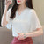 Christmas Gift Elegant Summer Blouses Women Flare Sleeve Chiffon Shirt with Lace Tops S-3XL  New V-neck White Casual 3XL Plus Size 14176