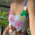 Awakecrm Women Off Shoulder Tube Corset Crop Top O Neck Backless Floral Print Sexy Summer Casual Sleeveless Tank Tops