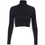 Awakecrm Christmas Gift InstaHot pullovers knitted sweater women casual turtleneck sweaters jumpers solid gray black female sweater knitwear crop top