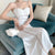 Joskka Summer Strap Dress Women Elegant Casual White Fairy Slim Patchwork Backless Dress Female Holiday Party Midi Dress  New