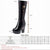 Christmas Gift Awakecrm Women Long Shoes Platform High Heel   New Winter Boots Women Cow Leather Thick Wool Fashion Footwear With Thick Heel