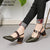 Awakecrm  Sandals Hollow Coarse Sandals High-Heeled Shallow Mouth Pointed Pumps Female Sexy High Heels Large Fashion Woman Shoes