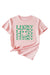 Awakecrm Lucky Smile Clover Printed T-shirt
