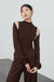 Awakecrm Off Shoulder Long Sleeve Wool Knitted Tops