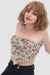 Awakecrm Printed Panelled Tube Top