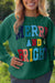 Awakecrm Rainbow Letter Graphic Sweatshirt