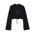 Joskka Women Cropped Cardigan  New Fashion Hollow Out Knitted Sweater Modern Lady Top Clothing Fall Outfits