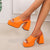 Awakecrm Women's Designer Sandals  Summer New Fashion Open Toe Chunky Heel Platform Shoes 35-43 Big Size   Party Wedding Pumps