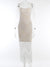 Joskka Floral Print Slip Midi Dress Women Bandage Sleeveless Chain Evening Chic Elegant And Pretty Women's Dresses Prom