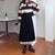 Joskka Vintage Lace Pleated Skirt Women Autumn Winter  Korean Fashion Loose Patchwork High Waist A-line Long Skirt Casual