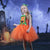 Halloween Awakecrm Scary Pumpkin Monster Girls Halloween Dress Up Tutu Dress Kids Clothes For Carnival Party Dresses Orange Dress With Ruffles
