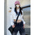 Joskka Cropped Jackets Women Y2k Korean Style Female Streetwear Black Zipper Short Coats Harajuku Kpop Fashion Grunge Retro