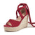 Joskka Beach Wedges Sandals Cross Straps Sandalias Summer Bohemian Dress Platform High Heels Shoes