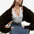 Joskka Knitted Cardigan Sweater Women Long Sleeve Crop Top Autumn Fashion Casual Solid Color Sweater Female Sexy High Street Y2k Tops Fall Outfits