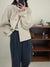 Joskka  Spring Wool Lyocell Short Double-Sided Alcapa Coats Women Loose Single-Breasted Soft Solid Clour Woolen Jackets